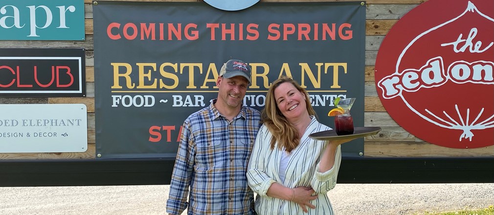 Jill and Adam Spell the owners of Backyard Bistro